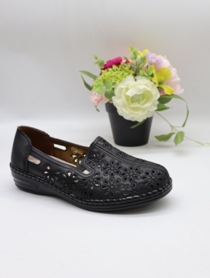 Półbuty damskie na płaskim (36-42) 2311-6 BLACK