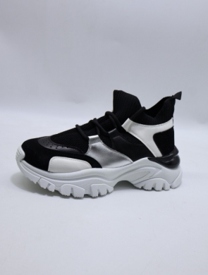 Buty sportowe damskie na płaskim (36-41) AB1019 BLACK