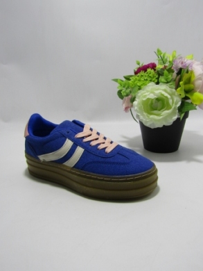 Buty sportowe damskie na płaskim (36-41) 6487 BLUE
