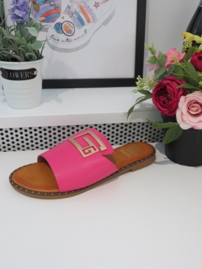 Klapki damskie na płaskim (36-41) M13 FUCHSIA