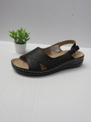 Sandały damskie na koturnie (36-41) 6753-1 BLACK