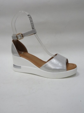 Sandały damskie na koturnie (36-41) YO-933 SILVER