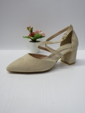 Sandały damskie na obcasie (36-41) LE-556 BEIGE