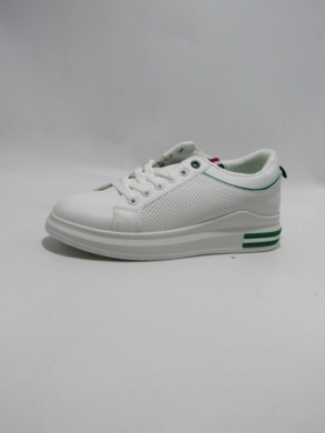 Buty sportowe damskie na płaskim (36-41) D235-313 WH/GREEN