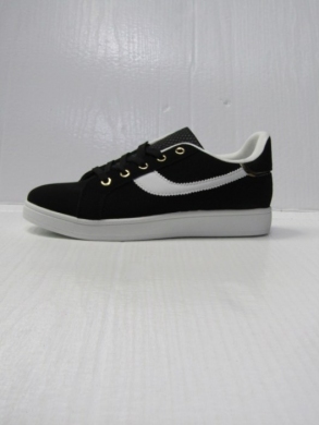 Buty sportowe damskie na płaskim (36-41) DD852 BLACK/WHITE