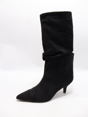 Kozaki damskie na szpilce (36-41) 2513 BLACK