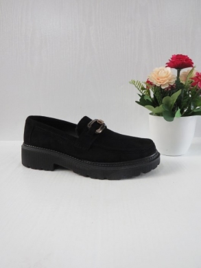 Mokasyny damskie na płaskim (36-41) 1X0078 BLACK