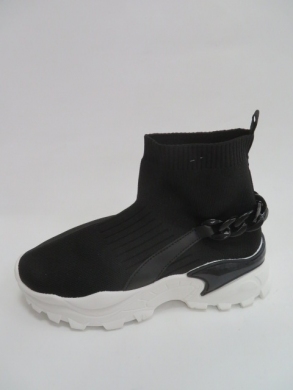 Sneakersy damskie wysokie (36-41) 6357 BLACK