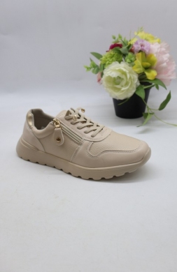 Buty sportowe damskie na płaskim (36-41) BA612 BEIGE