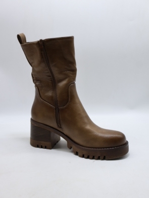 Botki damskie na obcasie (36-41) DES812 KHAKI