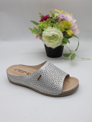 Klapki damskie na płaskim (36-41) 0670 SILVER