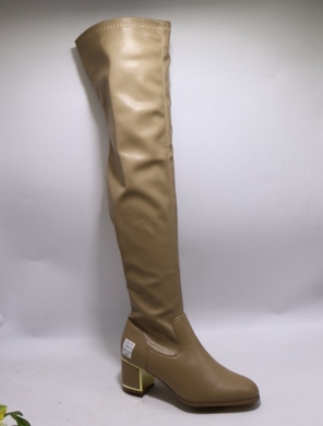 Kozaki damskie na obcasie (36-41) T2329 KHAKI
