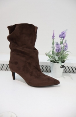 Botki damskie na szpilce (36-41) RXJ316-1 MAROON