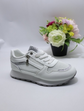 Buty sportowe damskie na płaskim (36-41) EL-039 WHITE
