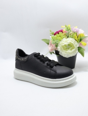 Buty sportowe damskie na płaskim (36-41) EV-81 BLACK