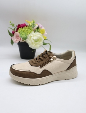 Buty sportowe damskie na płaskim (36-41) BK-616 BROWN
