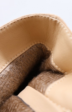 Botki damskie ocieplane na obcasie (36-41) A975 BEIGE