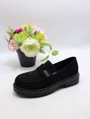 Mokasyny damskie na płaskim (36-41) 0907 BLACK