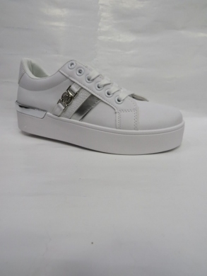 Buty sportowe damskie na płaskim (36-41) XBC23205 WHITE