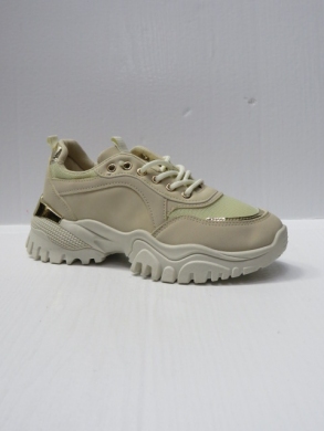 Buty sportowe damskie na płaskim (36-41) A15 BEIGE