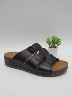 Klapki damskie na koturnie (36-41) W358 BLACK