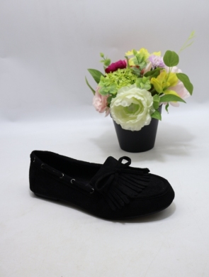 Mokasyny damskie na płaskim (36-41) H8-980 BLACK