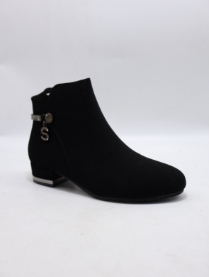 Botki damskie ocieplane na obcasie (36-41) DX2330 BLACK