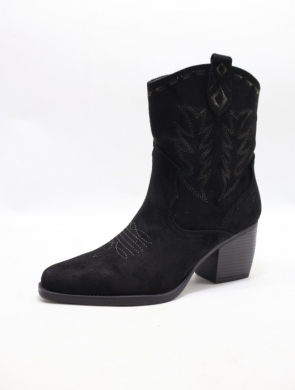 Botki damskie na obcasie (36-41) DF065 BLACK
