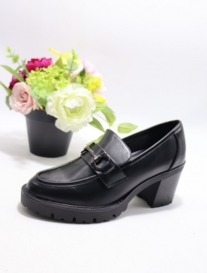 Półbuty damskie na obcasie (36-41) CHC367 BLACK