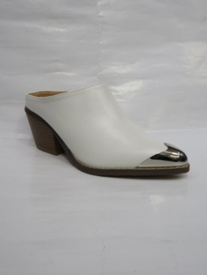 Klapki damskie na obcasie (36-41) VE757 WHITE