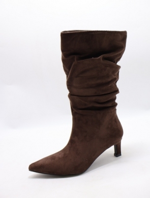 Kozaki damskie na szpilce (36-41) GZ-309 BROWN