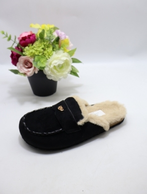 Kapcie damskie ocieplane (36-41) 333-318 BLACK