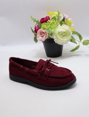 Mokasyny damskie na płaskim (36-41) BS-13 WINE