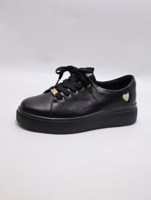 Buty sportowe damskie na płaskim (36-41) 5016-1 BLACK