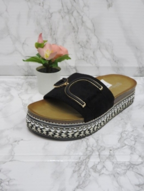 Klapki damskie na koturnie (36-41) 888-525 BLACK