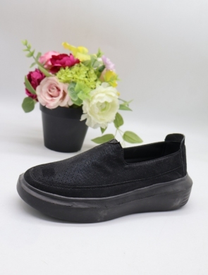 Buty sportowe damskie na płaskim (36-41) TF2316 BLACK