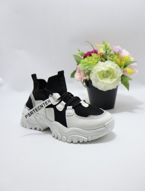 Buty sportowe damskie na płaskim (36-41) A52 BL/WH