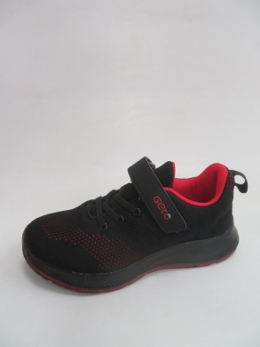 Buty sportowe chłopięce (32-37) F873 BLACK/RED