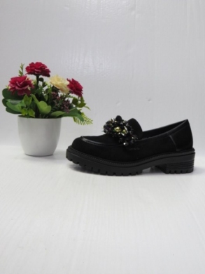 Mokasyny damskie na płaskim (36-41) W233 BLACK