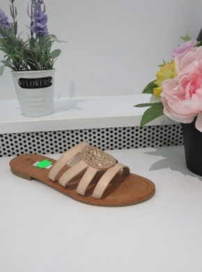 Klapki damskie na płaskim (36-41) SU002 BEIGE