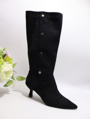 Kozaki damskie na szpilce (36-41) 1151 BLACK
