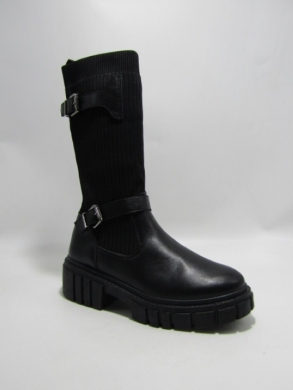 Kozaki damskie na obcasie (36-41) BK188 BLACK
