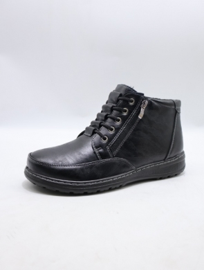 Botki damskie ocieplane na płaskim (36-41) VR632 BLACK