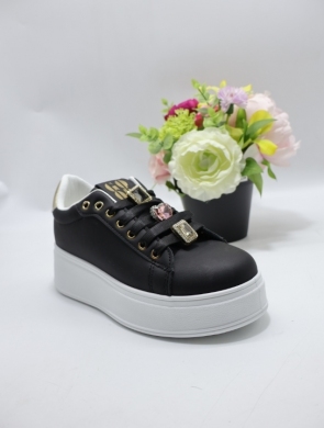 Buty sportowe damskie na płaskim (36-41) WW-250 BLACK/GOLD