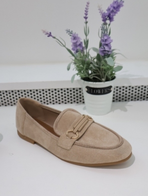 Mokasyny damskie na płaskim (36-41) 9712 KHAKI