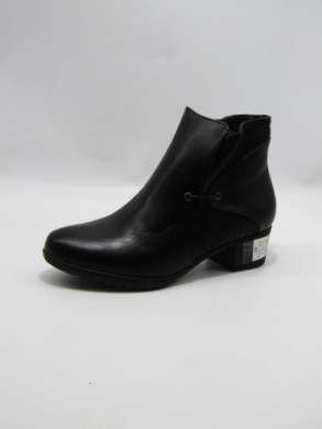 Botki damskie ocieplane na obcasie (36-41) 61725 BLACK