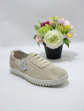 Buty sportowe damskie na płaskim (36-41) YEHJ-309 BEIGE SKORA