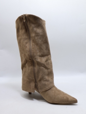 Kozaki damskie na szpilce (36-41) 1133 KHAKI