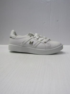 Buty sportowe damskie na płaskim (36-41) DD-320 WHITE/SILVER