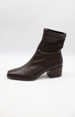 Botki damskie na obcasie (36-41) 2592P BROWN